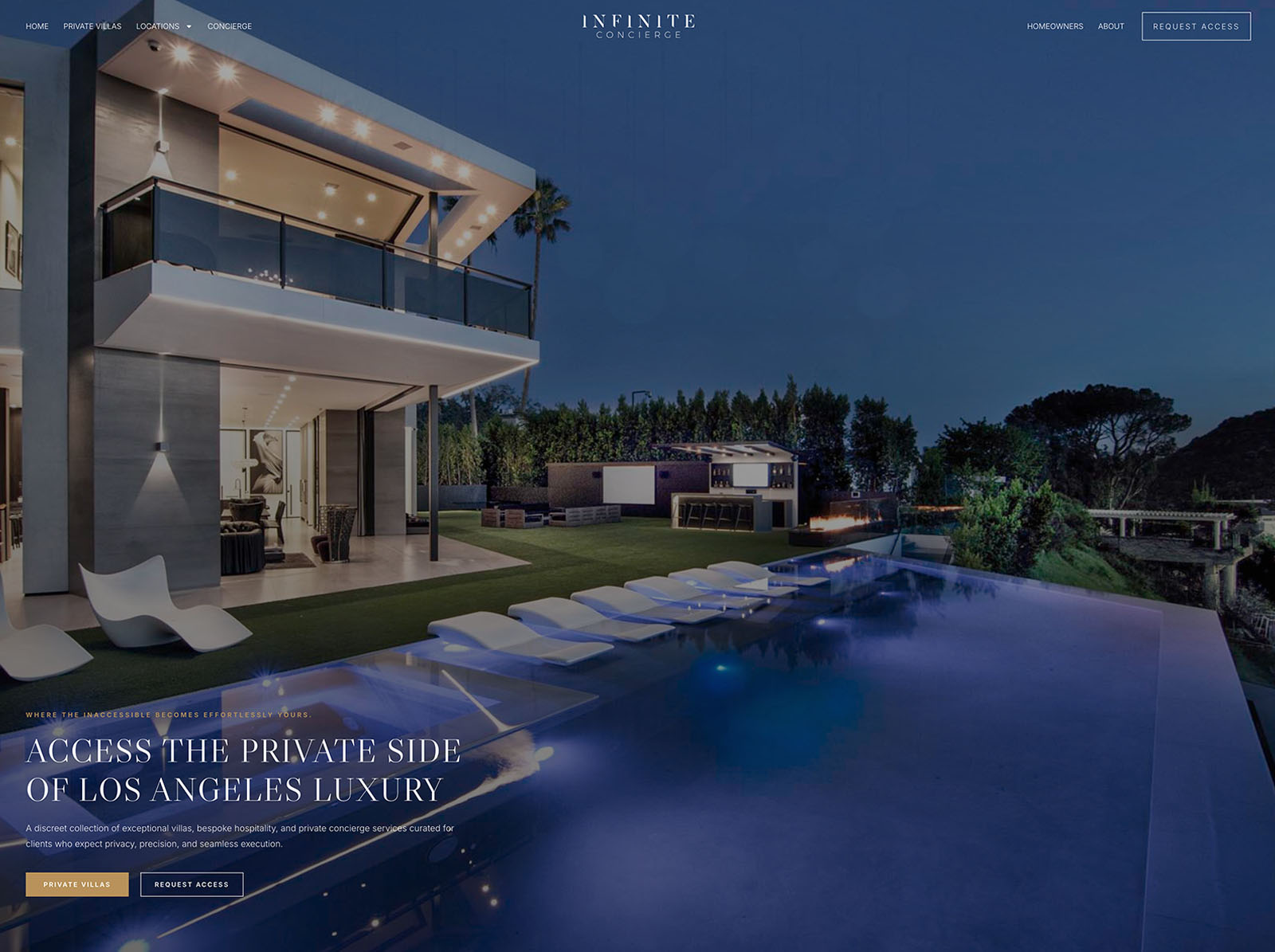Infinite Concierge site